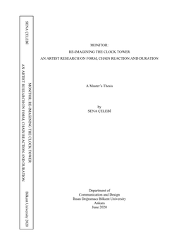 Re-Imagining the Clock Tower an Artist Research on Form, Chain Reaction and Duration