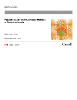 Population and Family Estimation Methods at Statistics Canada