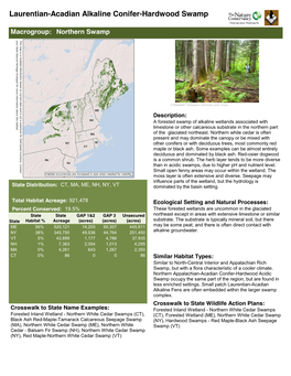 Laurentian-Acadian Alkaline Conifer-Hardwood Swamp