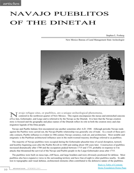 Navajo Pueblitos of the Dinetah