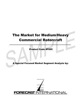 The Market for Medium/Heavy Commercial Rotorcraft