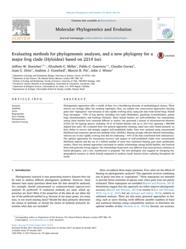 Evaluating Methods for Phylogenomic Analyses, and a New Phylogeny for a Major Frog Clade