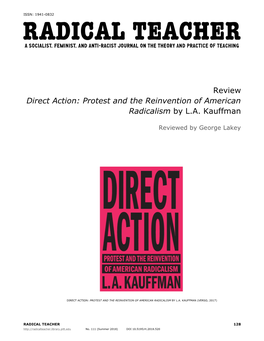 Review Direct Action: Protest and the Reinvention of American Radicalism by L.A