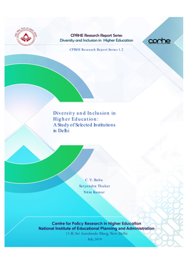Diversity and Inclusion in Higher Education: a Study of Selected Institutions in Delhi