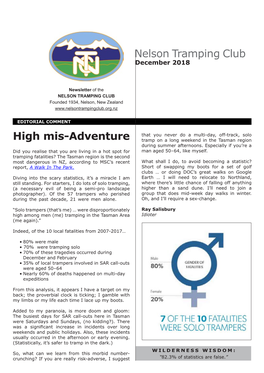 Nelson Tramping Club High Mis-Adventure