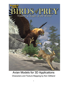 Avian Models for 3D Applications Characters and Texture Mapping by Ken Gilliland