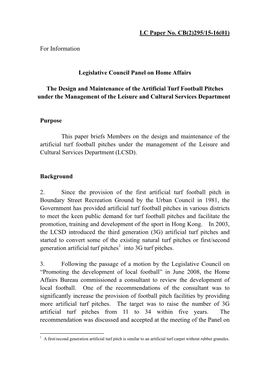 LC Paper No. CB(2)295/15-16(01) for Information Legislative Council