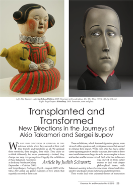 Transplanted and Transformed: New Directions in the Journeys Of