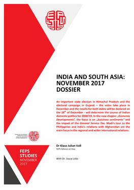 India and South Asia: November 2017 Dossier