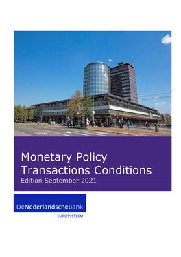 Monetary Policy Transactions Conditions