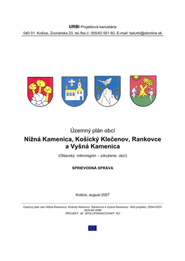 Nižná Kamenica, Košický Klečenov, Rankovce a Vyšná Kamenica