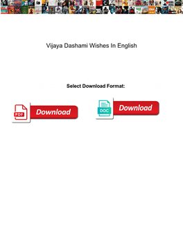 Vijaya Dashami Wishes in English