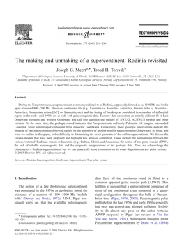 The Making and Unmaking of a Supercontinent: Rodinia Revisited