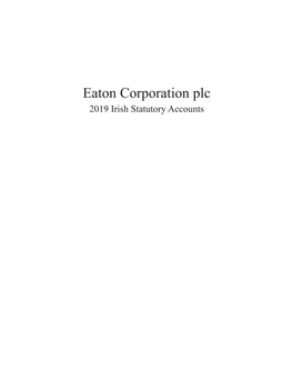 Eaton 2019 Irish Statutory Accounts
