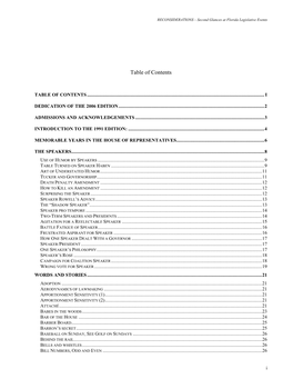 Table of Contents