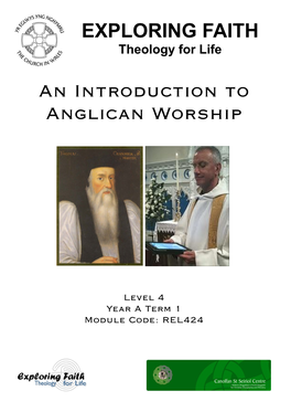 An Introduction to Anglican Worship