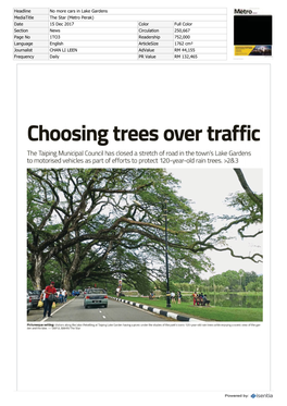 Hoosing Trees Over Traffic