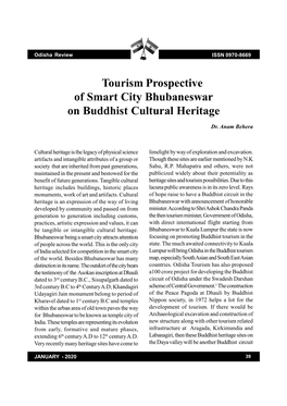 Tourism Prospective of Smart City Bhubaneswar on Buddhist Cultural Heritage