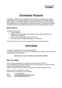 Orchestra Victoria