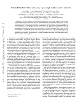 Arxiv:1907.08877V2 [Physics.Plasm-Ph] 27 Nov 2019 Smaller Than the Laser Wavelength