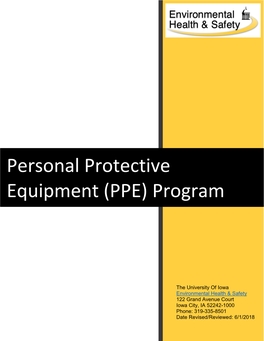 Personal Protective Equipment (PPE) Program