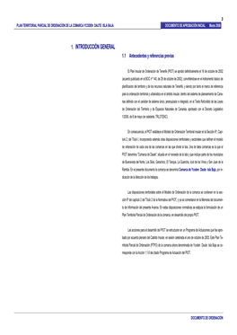 PLAN TERRITORIAL PARCIAL DE ORDENACIÓN DE LA COMARCA YCODEN DAUTE ISLA BAJA DOCUMENTO DE APROBACIÓN INICIAL Marzo 2008