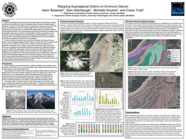 Mapping Supraglacial Debris on Emmons Glacier Aerin Basehart