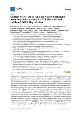 Charcot-Marie-Tooth Type 2B: a New Phenotype Associated with a Novel RAB7A Mutation and Inhibited EGFR Degradation