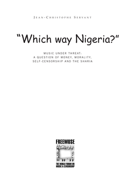 “Which Way Nigeria?”