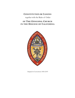 2019 Constitution, Canons, and Rules of Order