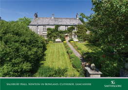 Salisbury Hall, Newton-In-Bowland, Clitheroe, Lancashire