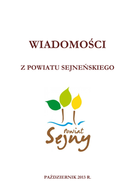 Wiadomości Z Powiatu Sejneńskiego