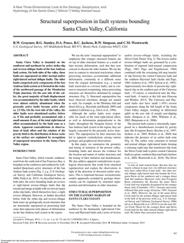 Structural Superposition in Fault Systems Bounding Santa Clara Valley, California