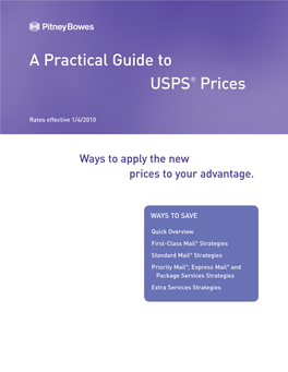 Practical Guide to Usps Prices