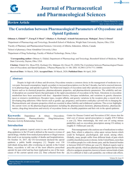 Journal of Pharmaceutical and Pharmacological Sciences