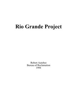 Rio Grande Project