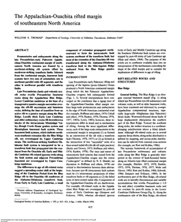 The Appalachian-Ouachita Rifted Margin of Southeastern North America