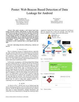 Poster: Web Beacon Based Detection of Data Leakage for Android