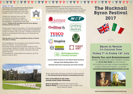 The Hucknall Byron Festival