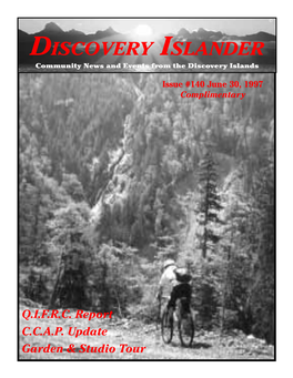 Discovery Islander #140 June 30, 1997 1 © Discovery Islander Community News and Events from the Discovery Islands