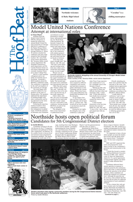 Model United Nations Conference Northside Hosts Open Political Forum