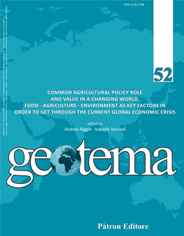 Pàtron Editore AGEI - Geotema, 52 Anno XX 2016 Settembre-Dicembre