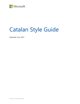 Catalan Style Guide