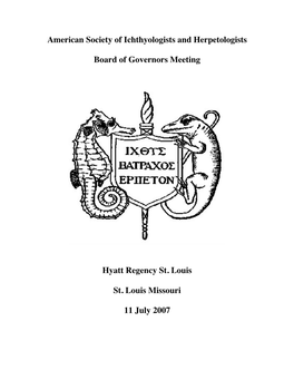 2007 Board of Governors Report