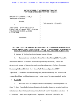 Case 1:21-Cv-00822 Document 10 Filed 07/13/21 Page 1 of 15 Pageid# 172