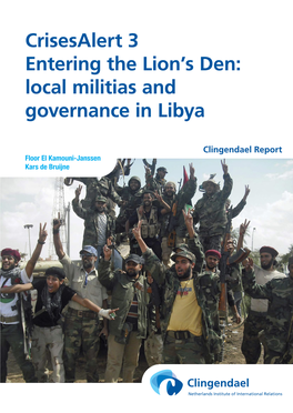 Local Militias and Governance in Libya