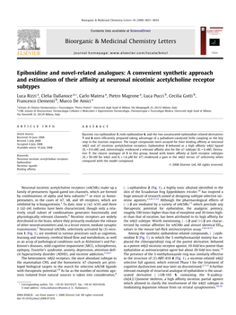 Bioorganic & Medicinal Chemistry Letters