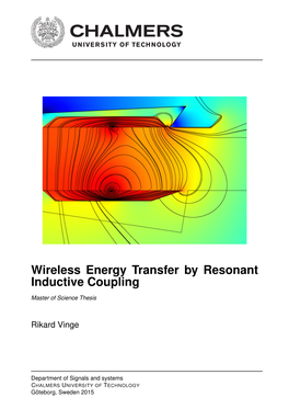 Wireless Energy Transfer by Resonant Inductive Coupling