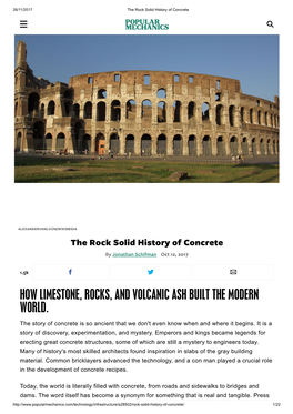 How Limestone, Rocks, and Volcanic Ash Built the Modern World