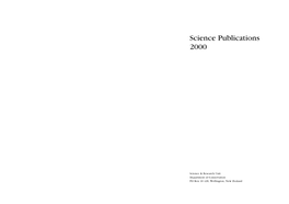 Science Publications 2000
